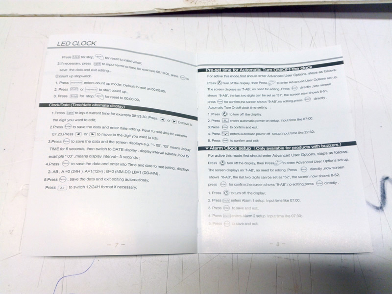 reloj cronometro tiempo descuento deporte+mando metal plastico rojo 10x41x4 2u